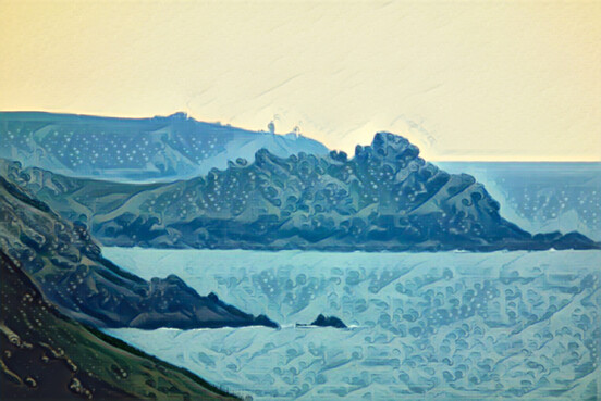 Gurnard's Head from Carn Naun, with Pendeen Watch behind