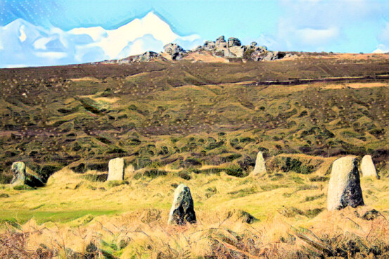 Carn Kenidjack from Tregeseal stone circle