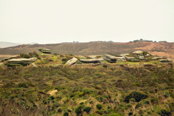 Neolithic placed stones on Sperris Croft, Zennor Hill