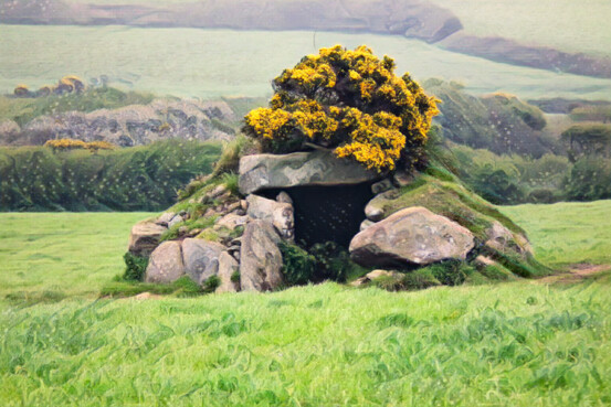 Chambered cairn at Brane