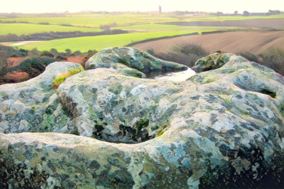 Solution basins at Creeg Tol, Boscawen-ûn