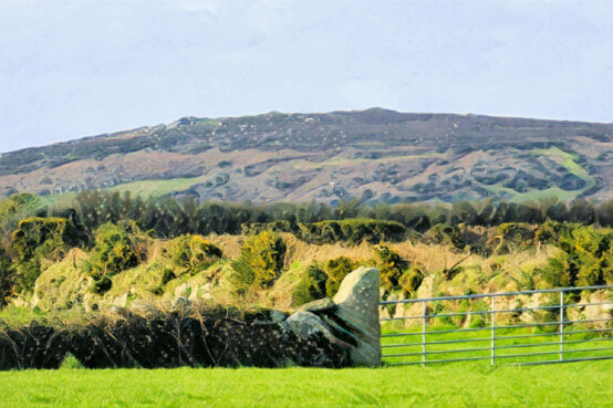 A Cornish gatepost
