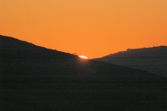 Summer solstice sunset