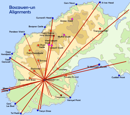 Boscawen-un alignments