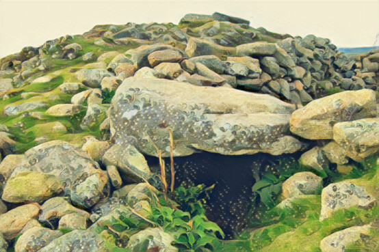 Summit cairn on Chapel Carn Brea