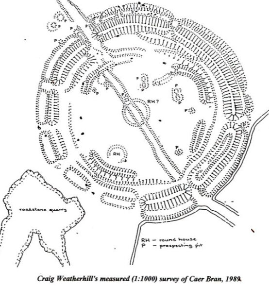 Craig Weatherhill's survey of Caer Brân
