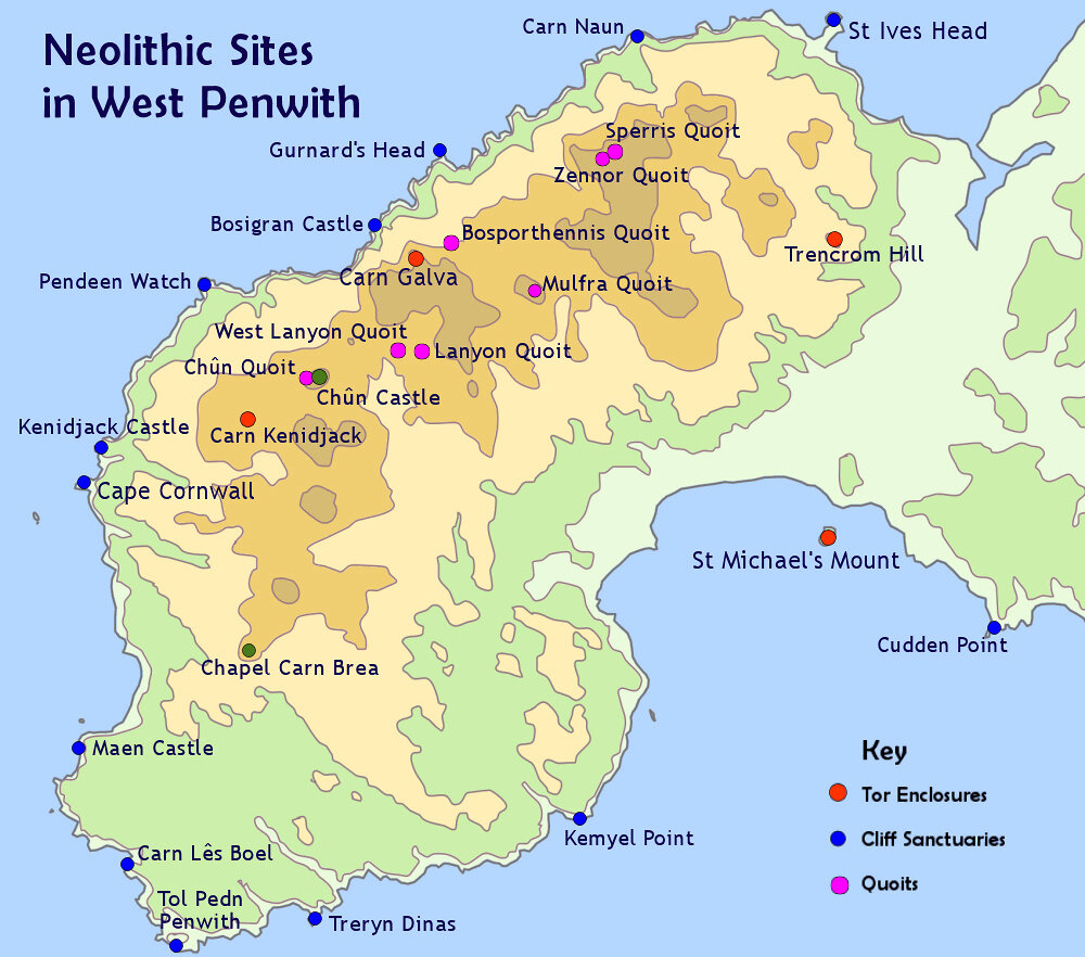Neolithic Sites in West Penwith