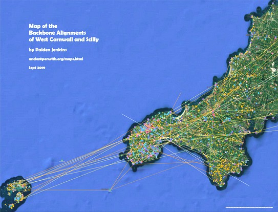 Map of the Backbone Alignments of West Cornwall