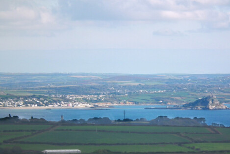 St Michael's Mount from Caer Bran