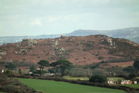 Trencrom Hill with Carn Brea behind