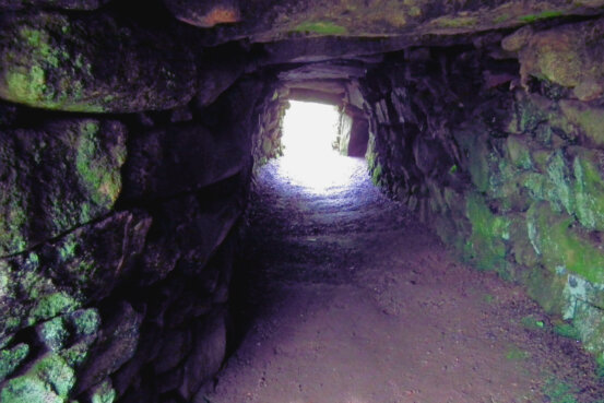 Inside Carn Euny Fogou