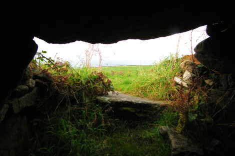 Lower Boscaswell Fogou, looking out.