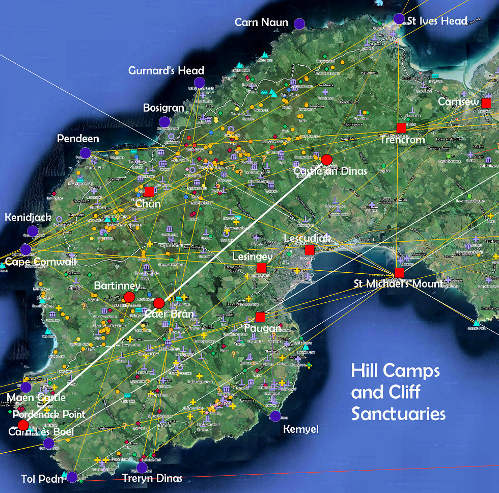 Hill camps in West Penwith