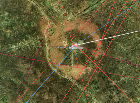 Bartinney Castle from above