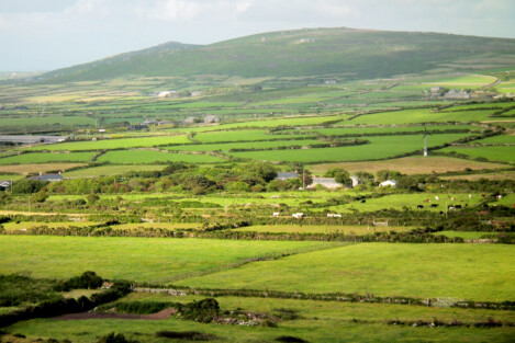 Watch Croft, Penwith's highest hill, as seen from Carn Eanes near Pendeen