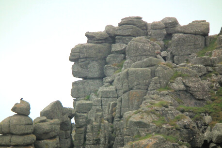 Big Chief looks out to sea, Pordenack Point, Cornwall.