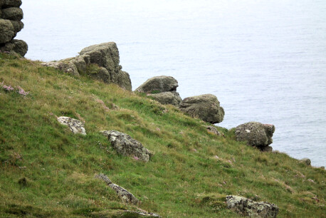 Ocean wave watchers, Pordenack Point, Cornwall