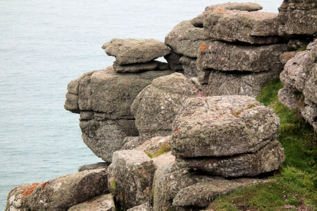 More guardian protectors of the Land of Britain, between Carn Boel and Pordenack Point, Land's End, Cornwall