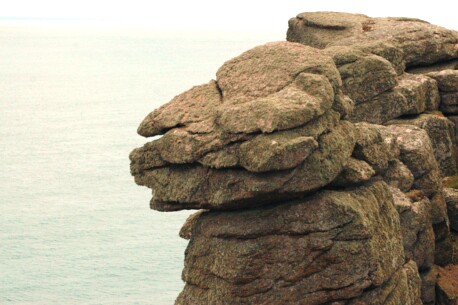 Here's a classic simulacrum - seen at Pordenack Point near Land's End