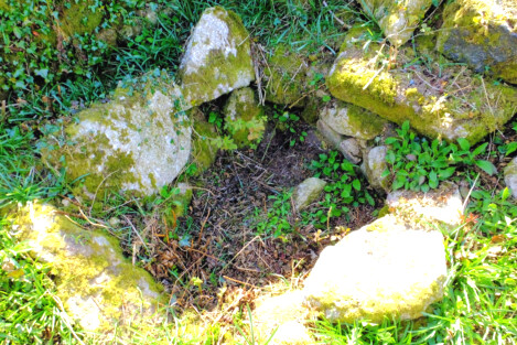 A pit, store or basin in one of the workshops at Goldherring