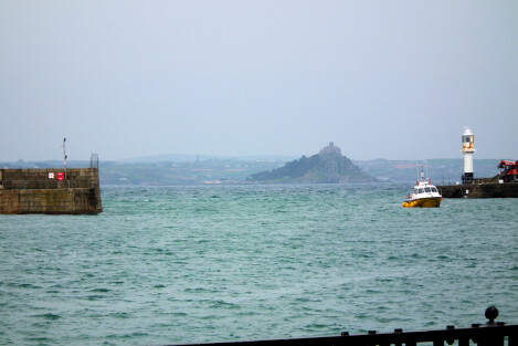 St Michael's Mount from Penzance harbour