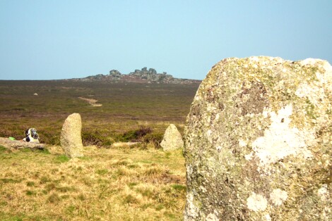 Carn Kenidjack from Tregeseal stone circle